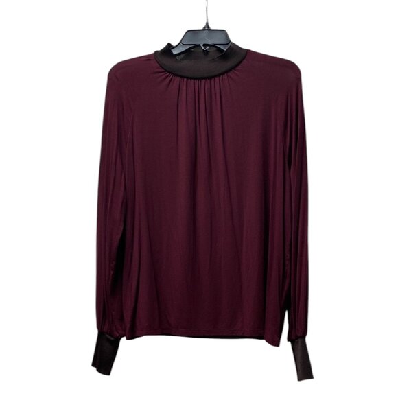 Ann Tayor, Elegant Burgundy Women's Top, Small - Picture 1 of 9